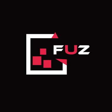 FUZ yaratıcı minimalist harf logosu. FUZ benzersiz vektör baş harfleri harf logosu tasarımı 