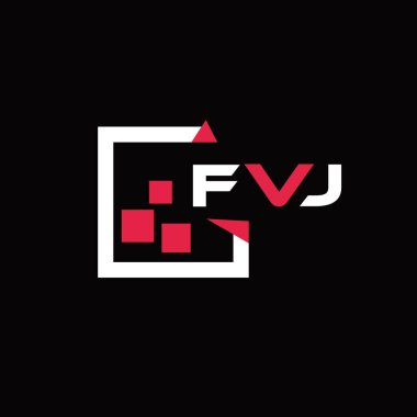 FVJ yaratıcı minimalist harf logosu. FVJ benzersiz vektör baş harfleri harf logosu tasarımı 