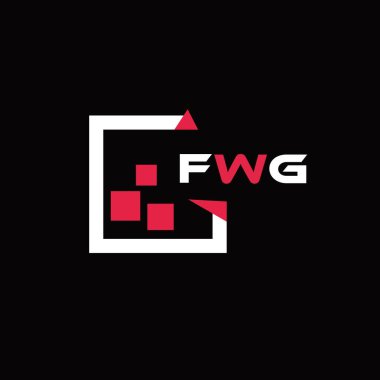 FWG yaratıcı minimalist harf logosu. FWG benzersiz vektör baş harfleri harf logosu tasarımı 