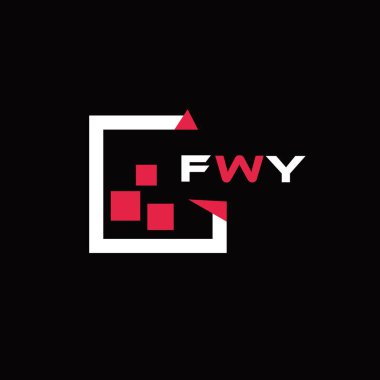 FWY minimalist harf logosu. FWY benzersiz vektör baş harfleri harf logosu tasarımı 