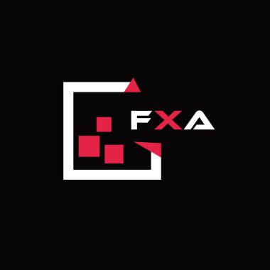 FXA yaratıcı minimalist harf logosu. FXA benzersiz vektör baş harfleri harf logosu tasarımı 