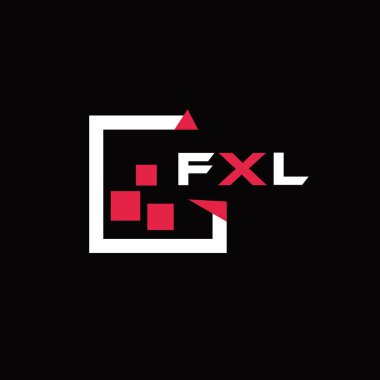 FXL yaratıcı minimalist harf logosu. FXL benzersiz vektör baş harfleri harf logosu tasarımı 