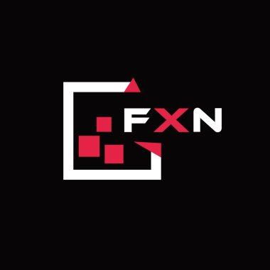 FXN yaratıcı minimalist harf logosu. FXN benzersiz vektör baş harfleri harf logosu tasarımı 