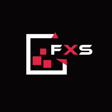 FXS yaratıcı minimalist harf logosu. FXS benzersiz vektör baş harfleri harf logosu tasarımı 