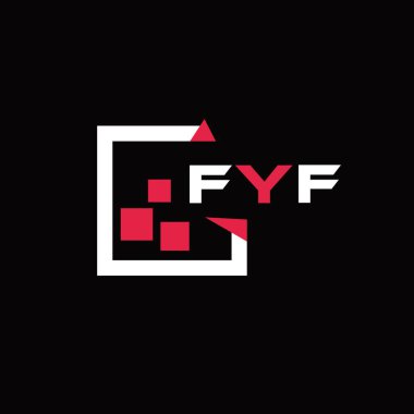 FYF yaratıcı minimalist harf logosu. FYF benzersiz vektör baş harfleri alfabe harfi logo tasarımı 