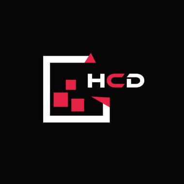 HCD yaratıcı minimalist harf logosu. HCD benzersiz vektör baş harfleri harf logosu tasarımı 