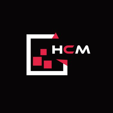 HCM yaratıcı minimalist harf logosu. HCM benzersiz vektör baş harfleri harf logosu tasarımı 