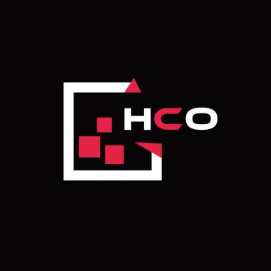 HCO yaratıcı minimalist harf logosu. HCO benzersiz vektör baş harfleri harf logosu tasarımı 