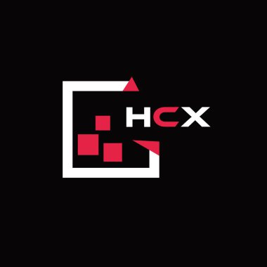 HCX yaratıcı minimalist harf logosu. HCX benzersiz vektör baş harfleri harf logosu tasarımı 