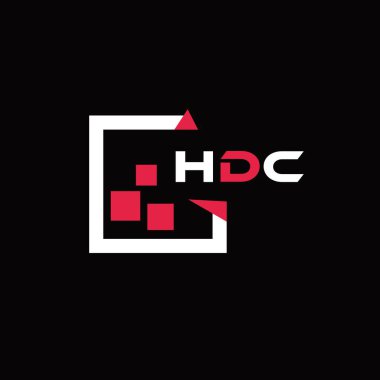 HDC yaratıcı minimalist harf logosu. HDC benzersiz vektör baş harfleri harf logosu tasarımı 