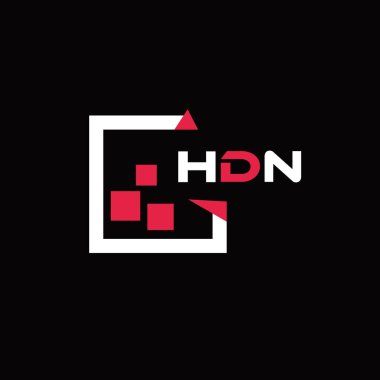 HDN yaratıcı minimalist harf logosu. HDN eşsiz vektör baş harfleri harf logosu tasarımı 