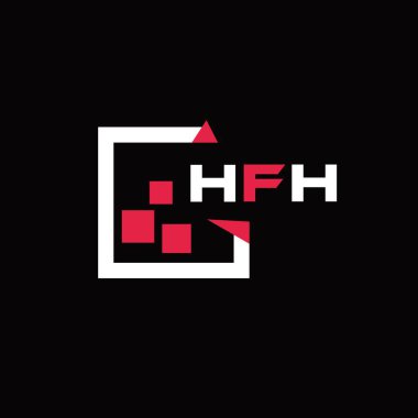 HFH yaratıcı minimalist harf logosu. HFH benzersiz vektör baş harfleri harf logosu tasarımı 