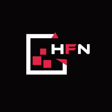 HFN yaratıcı minimalist harf logosu. HFN eşsiz vektör baş harfleri alfabe harfi logo tasarımı 