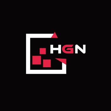 HGN yaratıcı minimalist harf logosu. HGN benzersiz vektör baş harfleri harf logosu tasarımı 
