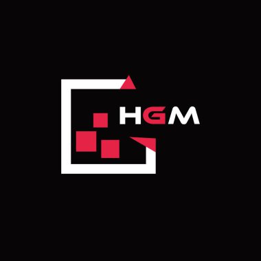 HGM yaratıcı minimalist harf logosu. HGM benzersiz vektör baş harfleri harf logosu tasarımı 