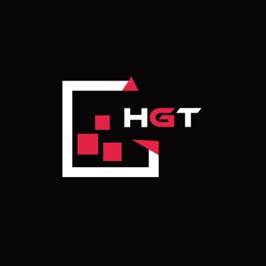 HGT yaratıcı minimalist harf logosu. HGT benzersiz vektör baş harfleri harf logosu tasarımı 