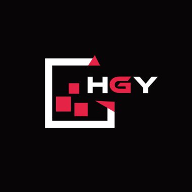 HGY yaratıcı minimalist harf logosu. HGY benzersiz vektör baş harfleri harf logosu tasarımı 
