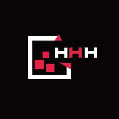 HHH yaratıcı minimalist harf logosu. HHH benzersiz vektör baş harfleri harf logosu tasarımı 