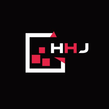 HHJ yaratıcı minimalist harf logosu. HHJ benzersiz vektör baş harfleri harf logosu tasarımı 