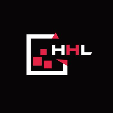HHL yaratıcı minimalist harf logosu. HHL benzersiz vektör baş harfleri harf logosu tasarımı 