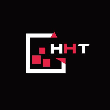 HHT yaratıcı minimalist harf logosu. HHT benzersiz vektör baş harfleri harf logosu tasarımı 