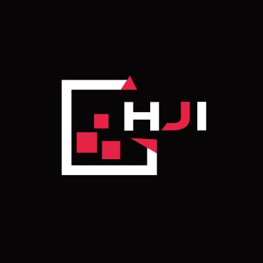 HJI yaratıcı minimalist harf logosu. HJI benzersiz vektör baş harfleri harf logosu tasarımı 