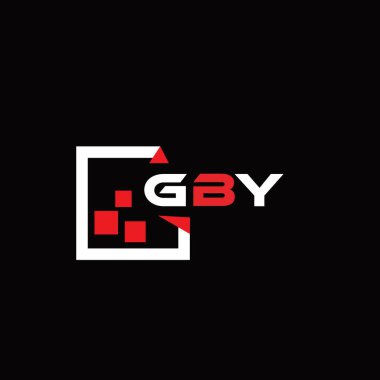 GBY yaratıcı minimalist harf logosu. GBY benzersiz vektör baş harfleri alfabe harfi logo tasarımı