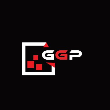 GP yaratıcı minimalist harf logosu. GGP benzersiz vektör baş harfleri harf logosu tasarımı