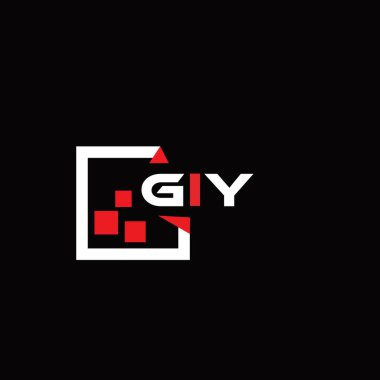 GiY yaratıcı minimalist harf logosu. GIY benzersiz vektör baş harfleri harf logosu tasarımı