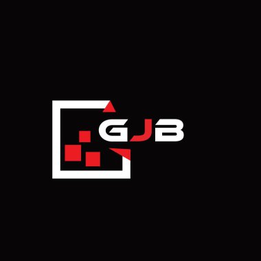 GJB yaratıcı minimalist harf logosu. GJB benzersiz vektör baş harfleri harf logosu tasarımı
