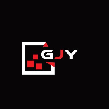 GJY yaratıcı minimalist harf logosu. GJY benzersiz vektör baş harfleri harf logosu tasarımı