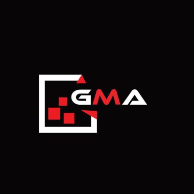 GMA yaratıcı minimalist harf logosu. GMA benzersiz vektör baş harfleri alfabe harfi logo tasarımı