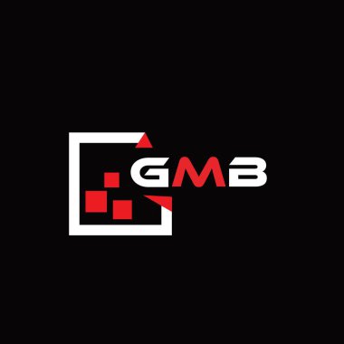 GMB yaratıcı minimalist harf logosu. GMB benzersiz vektör baş harfleri alfabe harfi logo tasarımı