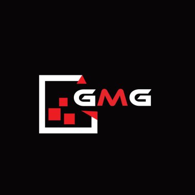 GMG yaratıcı minimalist harf logosu. GMG benzersiz vektör baş harfleri alfabe harfi logo tasarımı