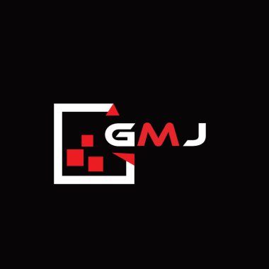 GMJ yaratıcı minimalist harf logosu. GMJ benzersiz vektör baş harfleri harf logosu tasarımı