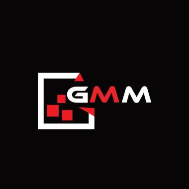 GMM yaratıcı minimalist harf logosu. GMM benzersiz vektör baş harfleri alfabe harfi logo tasarımı