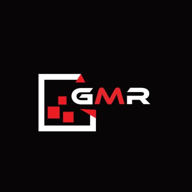 GMR yaratıcı minimalist harf logosu. GMR benzersiz vektör baş harfleri alfabe harfi logo tasarımı