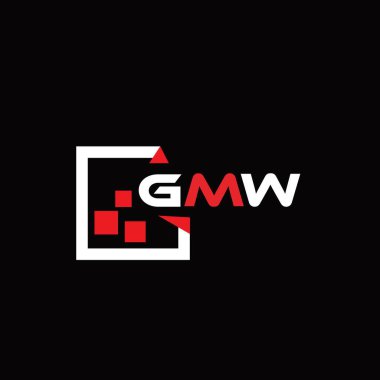 GMW yaratıcı minimalist harf logosu. GMW eşsiz vektör baş harfleri alfabe harfi logo tasarımı