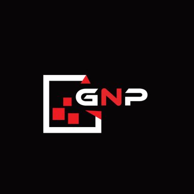 GSMH yaratıcı minimalist harf logosu. GNP benzersiz vektör baş harfleri alfabe harfi logo tasarımı 