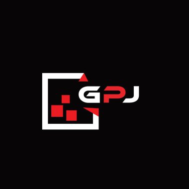 GPJ yaratıcı minimalist harf logosu. GPJ benzersiz vektör baş harfleri harf logosu tasarımı 