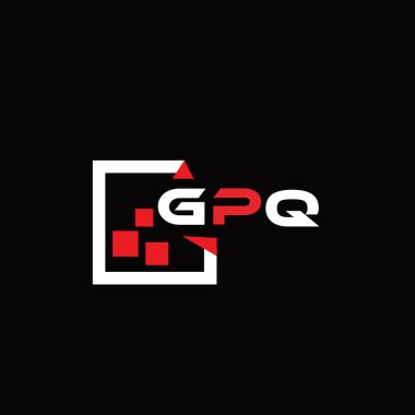 GPQ yaratıcı minimalist harf logosu. GPQ benzersiz vektör baş harfleri harf logosu tasarımı 