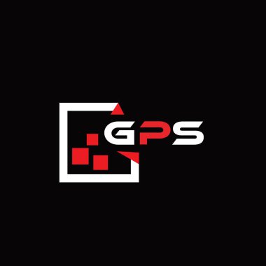 GPS yaratıcı minimalist harf logosu. GPS benzersiz vektör baş harfleri alfabe harf logosu tasarımı 
