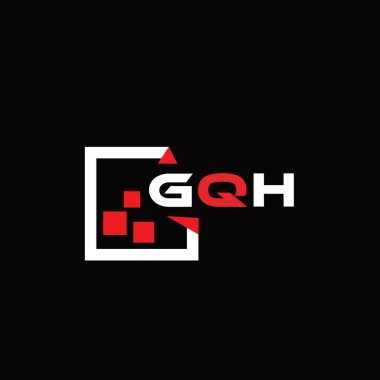 GQH yaratıcı minimalist harf logosu. GQH eşsiz vektör baş harfleri alfabe harf logosu tasarımı GQH yaratıcı minimalist harf logosu. GQH benzersiz vektör baş harfleri harf logosu tasarımı 
