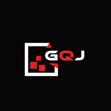 GQJ yaratıcı minimalist harf logosu. GQJ benzersiz vektör baş harfleri harf logosu tasarımı 