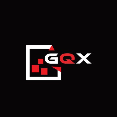 GQX yaratıcı minimalist harf logosu. GQX benzersiz vektör baş harfleri harf logosu tasarımı 