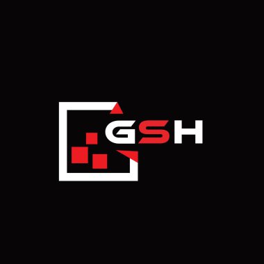 GSH yaratıcı minimalist harf logosu. GSH benzersiz vektör baş harfleri harf logosu tasarımı 
