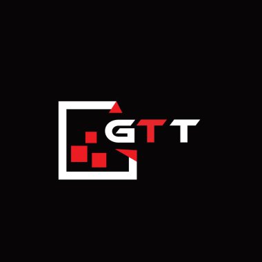 GTT yaratıcı minimalist harf logosu. GTT benzersiz vektör baş harfleri harf logosu tasarımı 