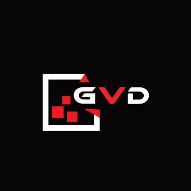 GVD yaratıcı minimalist harf logosu. GVD eşsiz vektör baş harfleri alfabe harfi logo tasarımı 