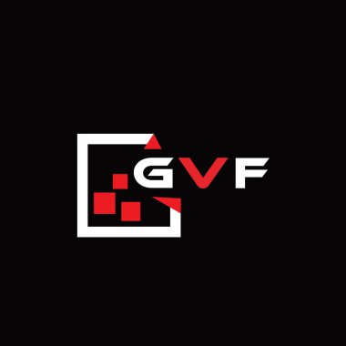 GVF yaratıcı minimalist harf logosu. GVF eşsiz vektör baş harfleri alfabe harfi logo tasarımı 