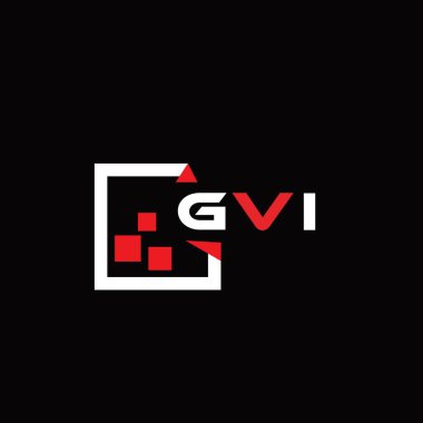 GVI yaratıcı minimalist harf logosu. GVI eşsiz vektör baş harfleri alfabe harfi logo tasarımı 